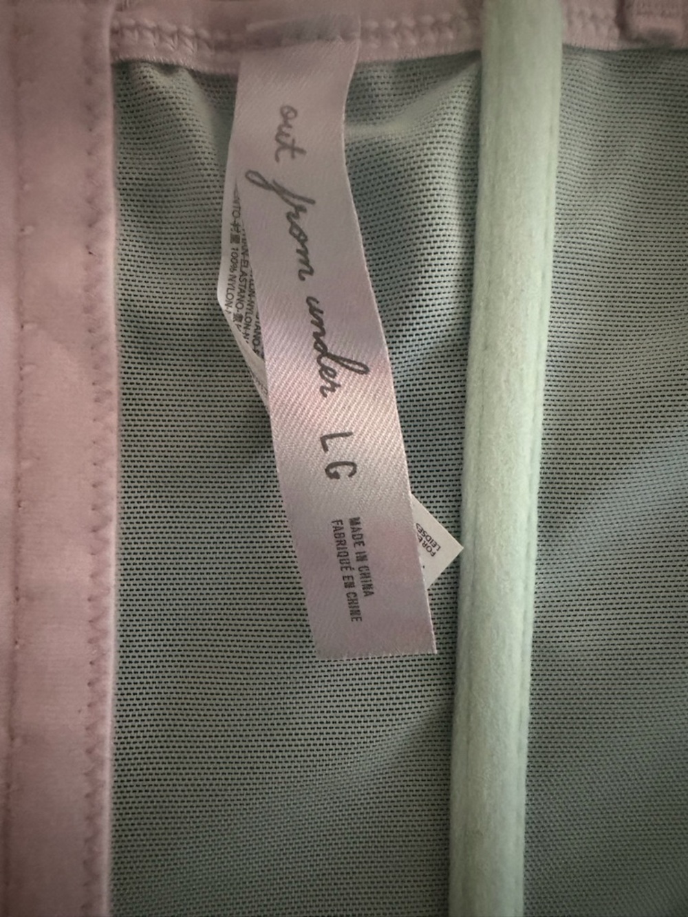 Urban Outfitters Out From Under Modern Love Corset in Sky (Pink & Blue) - Picture 5 of 6